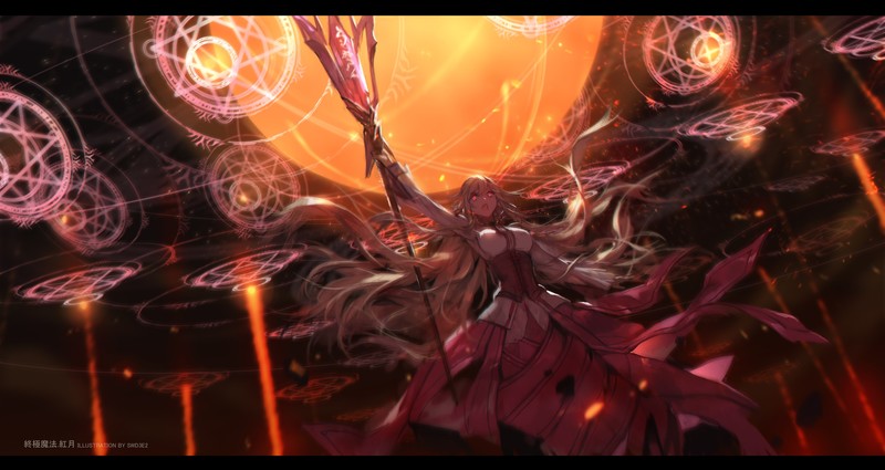 anime, anime girls, fantasy girl, glowing eyes