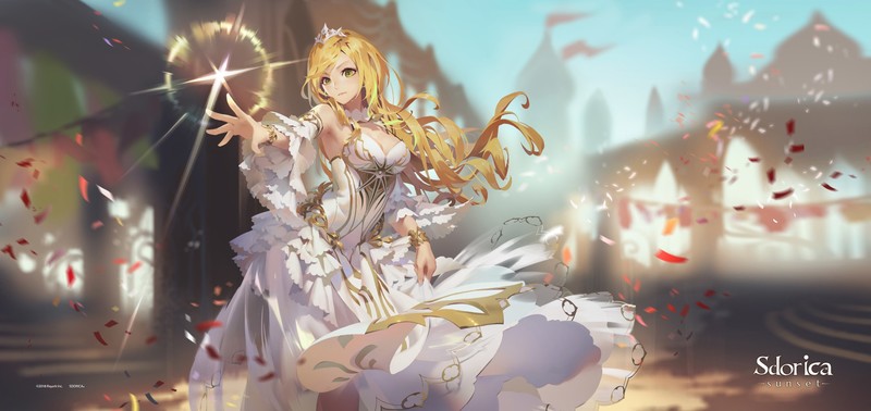 anime girls, fantasy girl, blonde, long hair