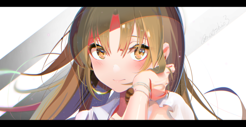 anime girls, anime, portrait, brunette, face