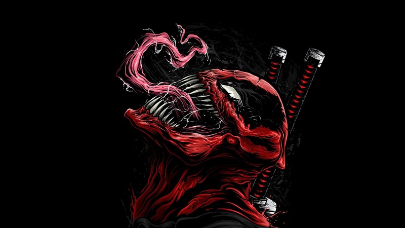 Venom, artwork, Deadpool, Venompool