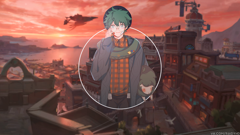 anime, picture-in-picture, anime boys, Izuku Midoriya, Boku no Hero Academia