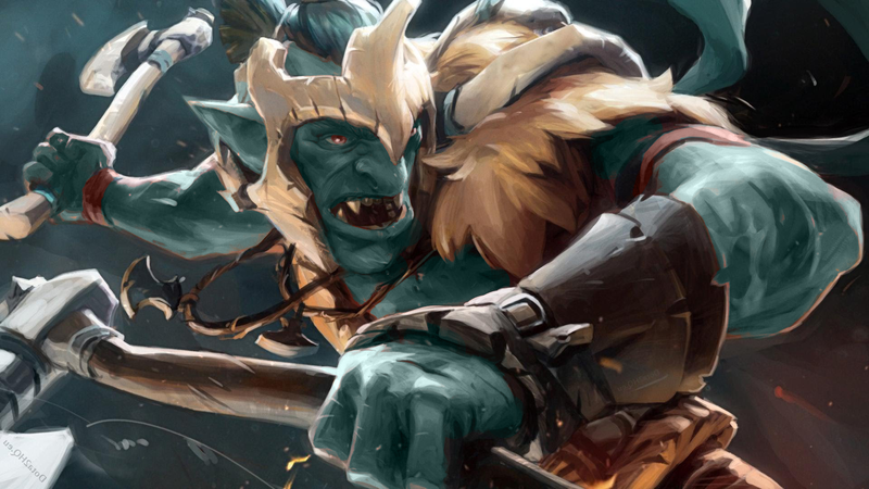 Troll Warlord (DOTA 2), Dota, berserker, video games, video game art, fantasy art