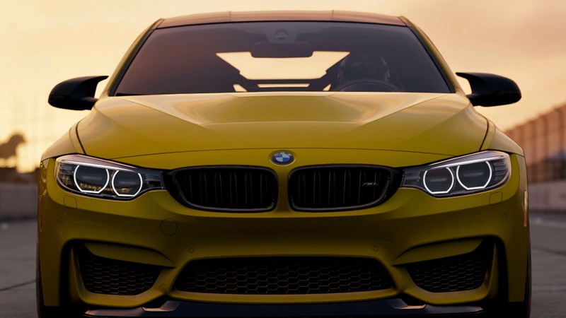 BMW, BMW M4, BMW M4 GTS, yellow cars, car, vehicle