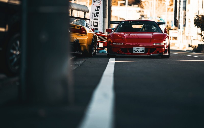 Speedhunters, car, Honda, Honda NSX, depth of field, sports car, pop-up headlights