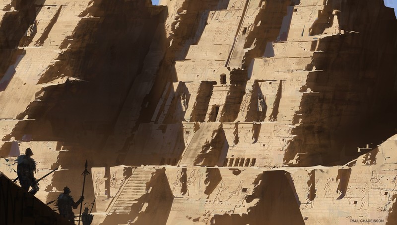 Paul Chadeisson, ancient, Egyptian mythology, digital art