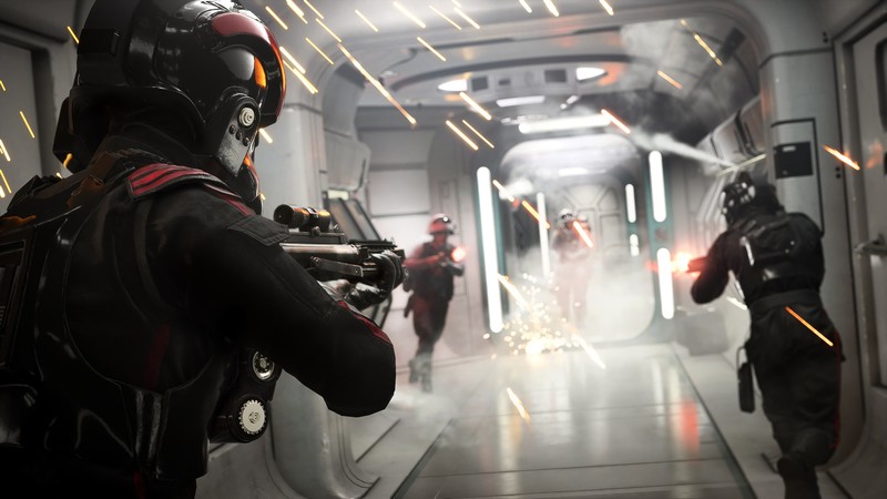 Star Wars Battlefront II, video games, stormtrooper, Inferno Squad Trooper, battle, Star Wars
