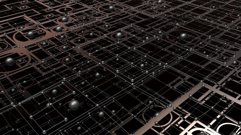 balls, lines, tangled, structure, 3d, 4k