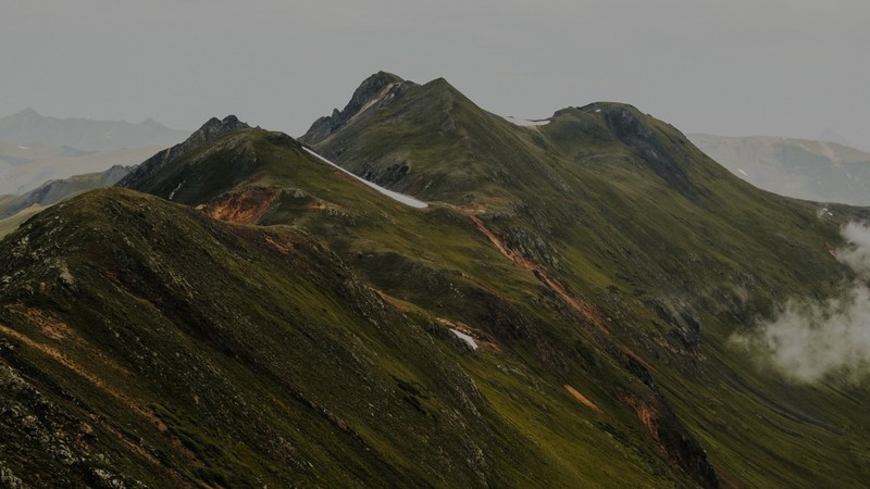 mountains, nature, mist