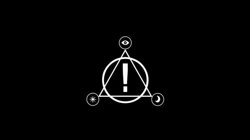 Panic at the Disco!, emo, simple, simple background, minimalism, black background, logo