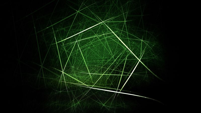 lines, strokes, intersection, tangled, green, 4k