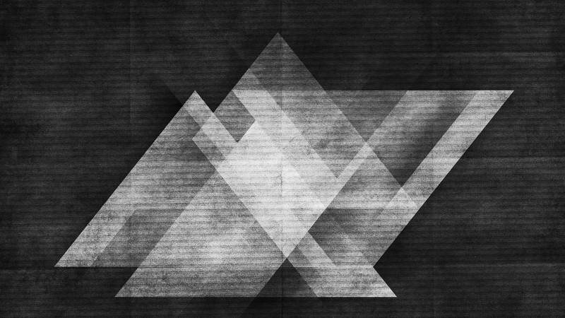 abstract, monochrome, triangle, artwork, digital art, geometry