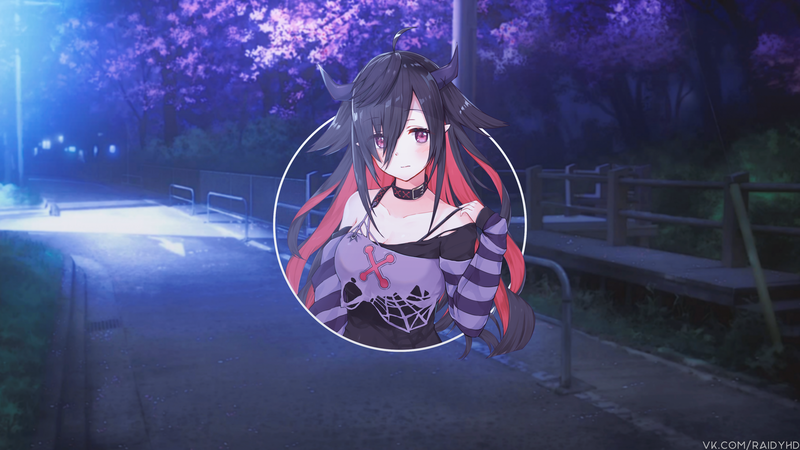 anime girls, picture-in-picture, anime