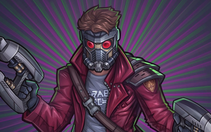 digital art, Starlord, science fiction, weapon, Guardians of the Galaxy