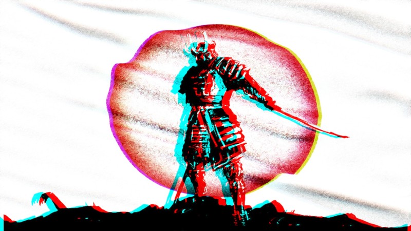samurai, Japan, Photoshop, artwork