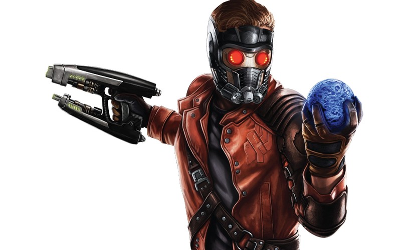 Marvel Comics, simple background, white background, Starlord, Guardians of the Galaxy