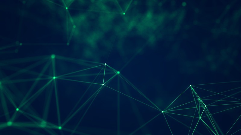 geometry, cyberspace, digital art, green, lines, abstract