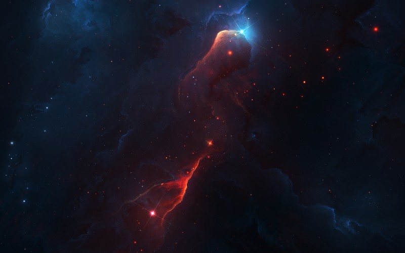Starkiteckt, space, 3D, colorful, digital art, space art, dark