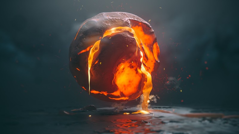 lava, render, digital, digital art, abstract, 3D Abstract, David Escalante