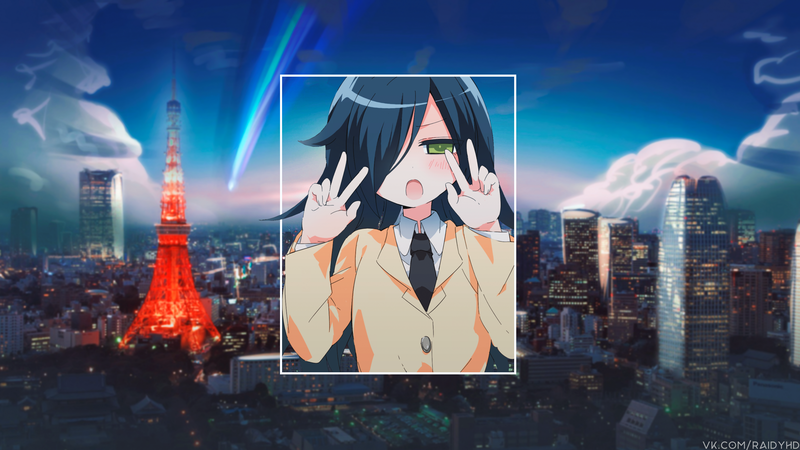 anime, anime girls, picture-in-picture, tie, cityscape, Watashi ga Motenai no wa Dou Kangaetemo Omaera ga Warui!