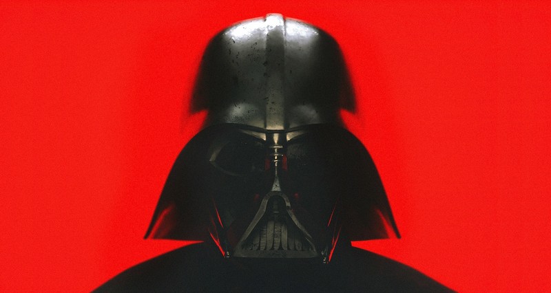 red background, Star Wars, Darth Vader