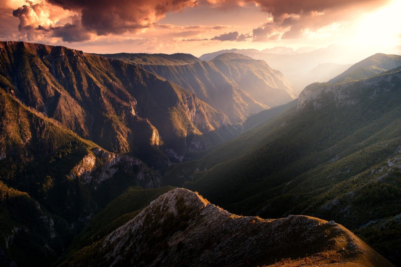 landscape, sunlight, nature, mountains