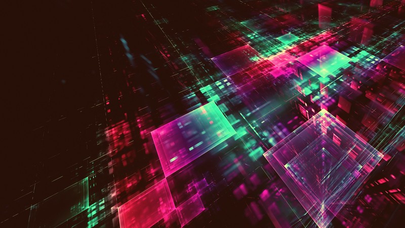 abstract, 3D Abstract, digital art, minimalism, simple background, lines, Apophysis, glowing, geometry