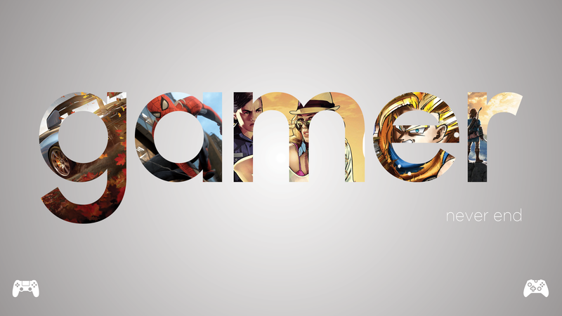 4Gamers, Gamer, Spider-Man, Forza, Zelda, Grand Theft Auto V, video games, typography, simple background