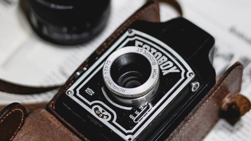 camera, retro, vintage, lens, case, 4k