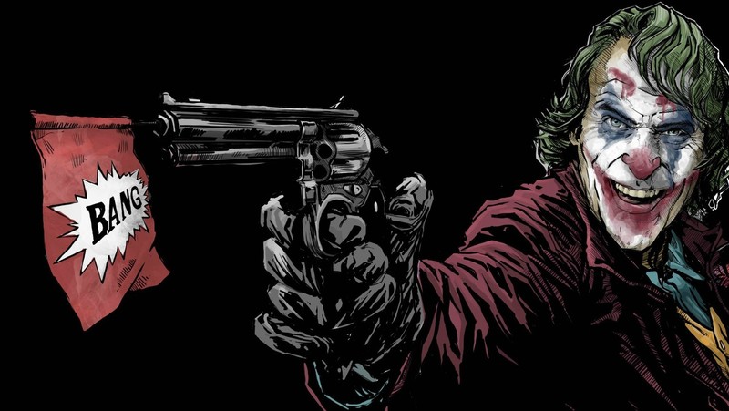Joaquin Phoenix, Joker, artwork