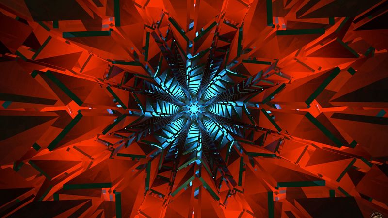 fractal, pattern, fragments, symmetry, abstraction, 4k