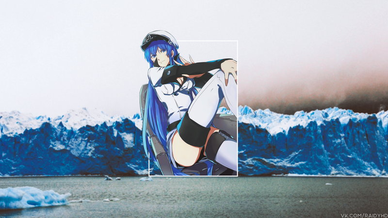 anime, anime girls, picture-in-picture, cold, Esdeath, Akame ga Kill!