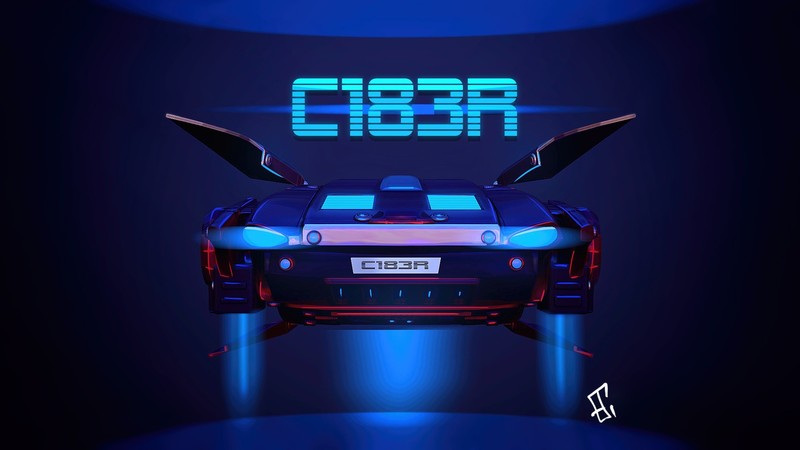 cyberpunk, digital art, futuristic, car, vehicle