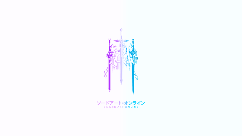 SwordArtOnline, Kirito (Sword Art Online), Kirigaya Kazuto, anime, manga, logo, swordswoman