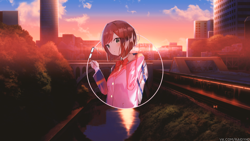 anime, anime girls, picture-in-picture
