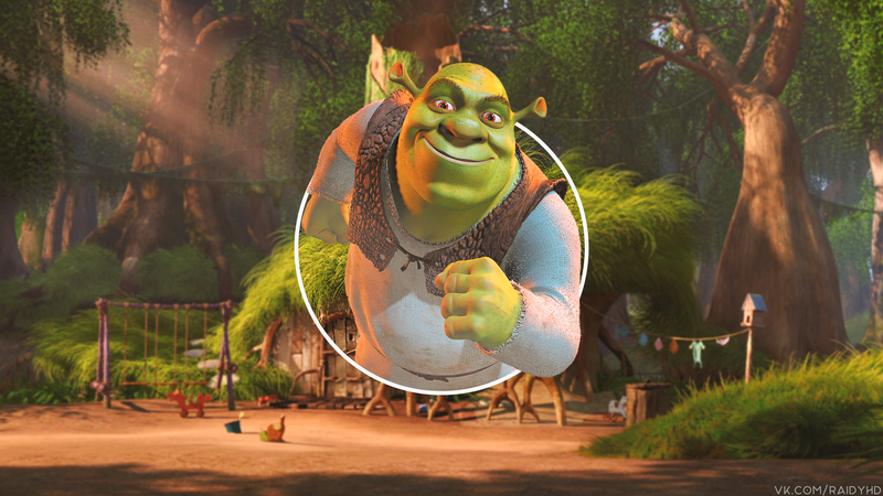 picture-in-picture, Shrek, cartoon, Dreamworks