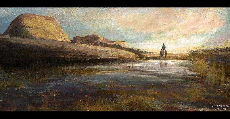 cowboys, artwork, horse riding, digital, western, Westworld