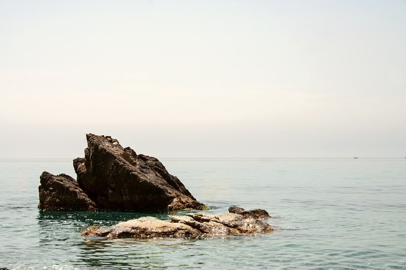 nature, rocks, water, sea, horizon