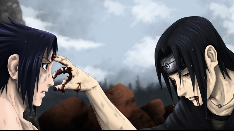 Uchiha Itachi, Naruto (anime), Uchiha Sasuke