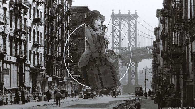 anime girls, anime, picture-in-picture