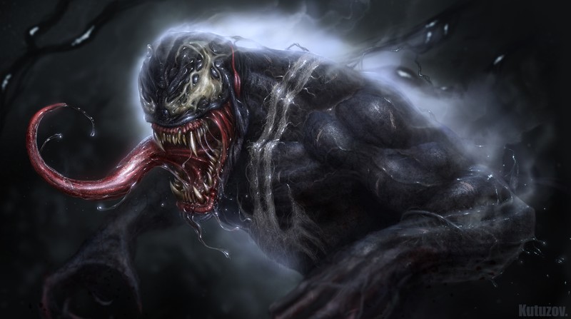 artwork, Venom, eddie brock, Marvel Comics