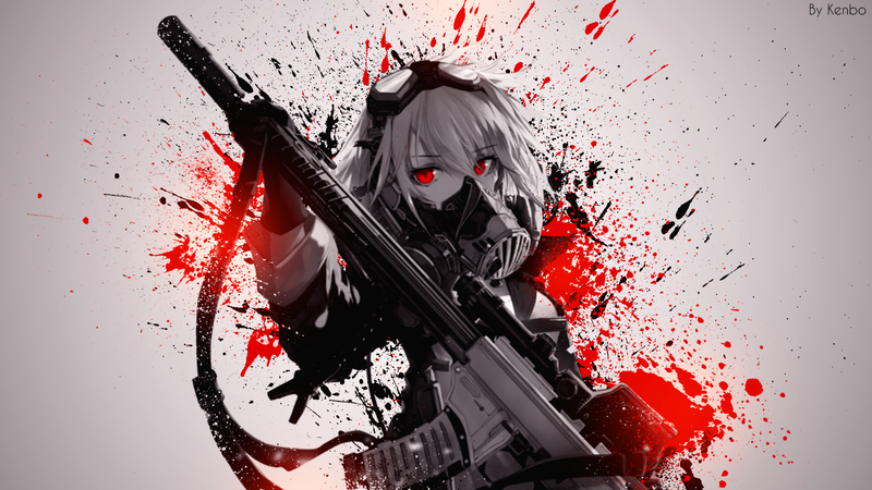 anime, paint splatter, splatter