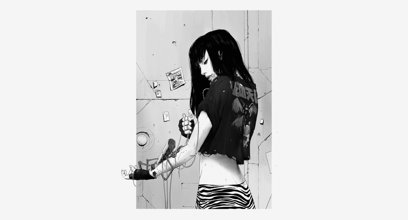 women, artwork, cyberpunk, cyborg