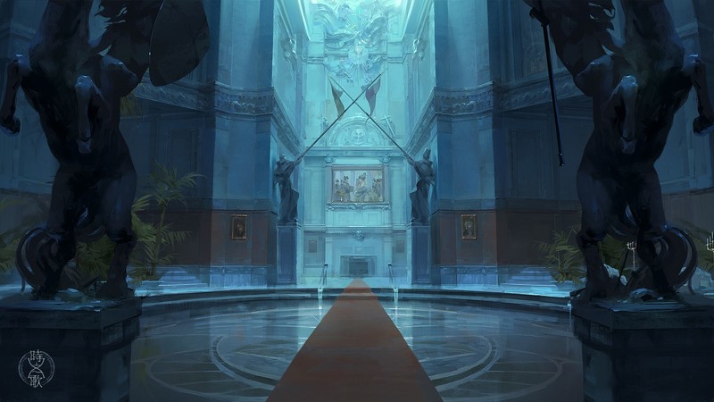 digital art, artwork, interior
