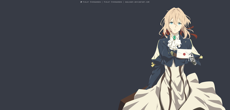 Violet Evergarden, anime girls, simple