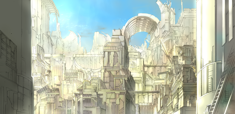 digital art, artwork, city, urban