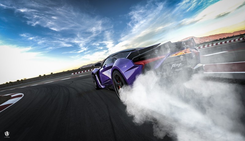 vehicle, car, racing, Benoit Fraylon, smoke, Fenyr Supersport