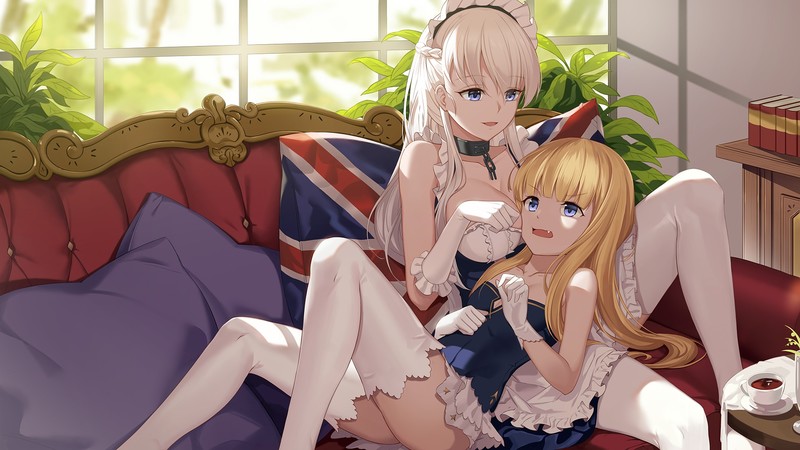 anime, Belfast (Azur Lane), Azur Lane, Queen Elizabeth (Azur Lane)