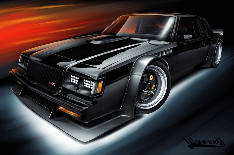 car, vehicle, artwork, Buick