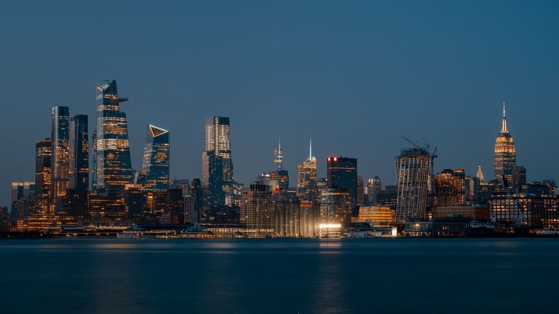 night city, buildings, architecture, panorama, new york, 4k