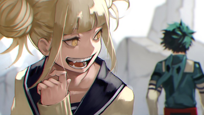 Boku no Hero Academia, Himiko Toga, Izuku Midoriya, yandere